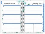 Blue Sky 2021 Weekly & Monthly Planner, Frosted Flexible Cover, Twin-Wire Binding, 5" x 8", Lindley (101579-21) - Image 3